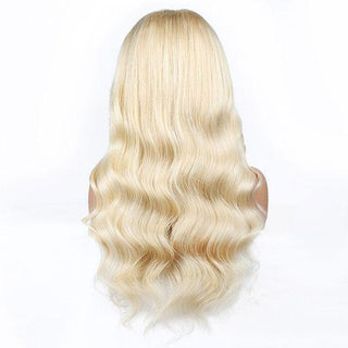 BODY WAVE T PART #613 BLONDE LACE FRONT HUMAN HAIR WIG - ALL BUNDLED UP HAIR SUPPLY