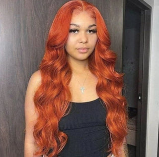 GINGER BODY WAVE HUMAN HAIR BUNDLES W/ HD LACE CLOUSURE - ALL BUNDLED UP HAIR SUPPLY