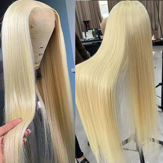 STRAIGHT #613 BLONDE LACE FRONT HUMAN HAIR WIG - ALL BUNDLED UP HAIR SUPPLY
