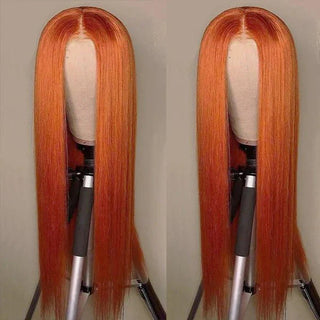 STRAIGHT GINGER LACE FRONT HUMAN HAIR WIG - ALL BUNDLED UP HAIR SUPPLY